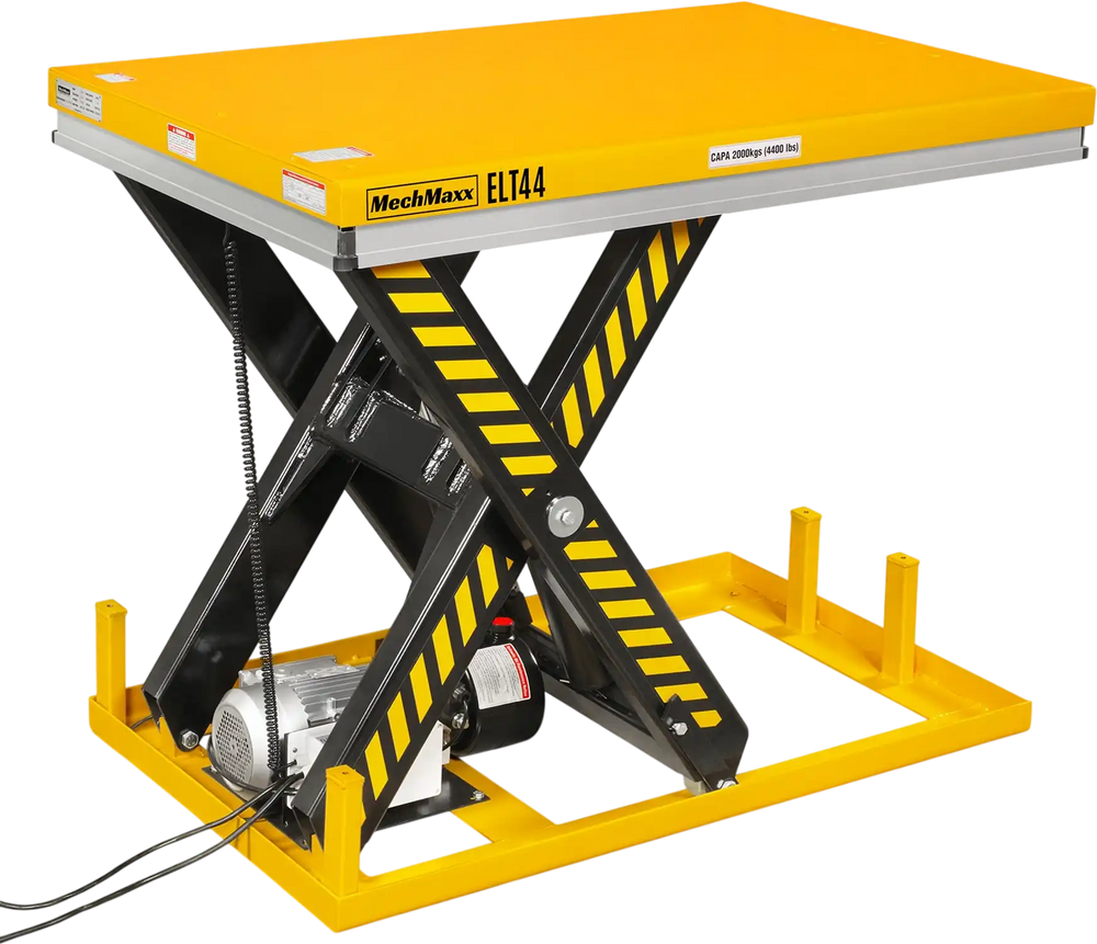 4400lbs Capacity Stationary Powered Hydraulic Lift Table,  51.2" x 33.5" Platform,  41.3" Lift Height,  UL Certified Motor,  ELT44