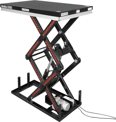 MechMaxx ELTD22 Lift Table 2200 lbs Capacity Stationary Electric Hydraulic Double Scissor 51.2