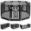 31.5" Height Indoor Outdoor Dog Playpen with 10 Panels-Black - Gallery View 1 of 1