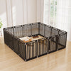 31.5" Height Indoor Outdoor Dog Playpen with 16 Panels-Black - Gallery View 1 of 7