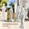 31.5-inch outdoor Greek goddess statue with antique finish, perfect for garden or patio decoration.