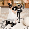 31 Keys Kids Piano Keyboard with Stool and Piano Lid-Black - Gallery View 1 of 9
