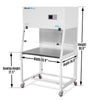 33.9″ Wide CB-V1 Vertical Laminar Flow Clean Bench with HEPA Filtration & UV Sterilization | ISO Class 5