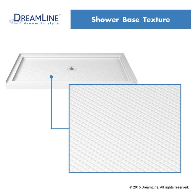 DreamLine SlimLine Shower Base Center Drain Single Threshold 36" x 48" x 2.75" New
