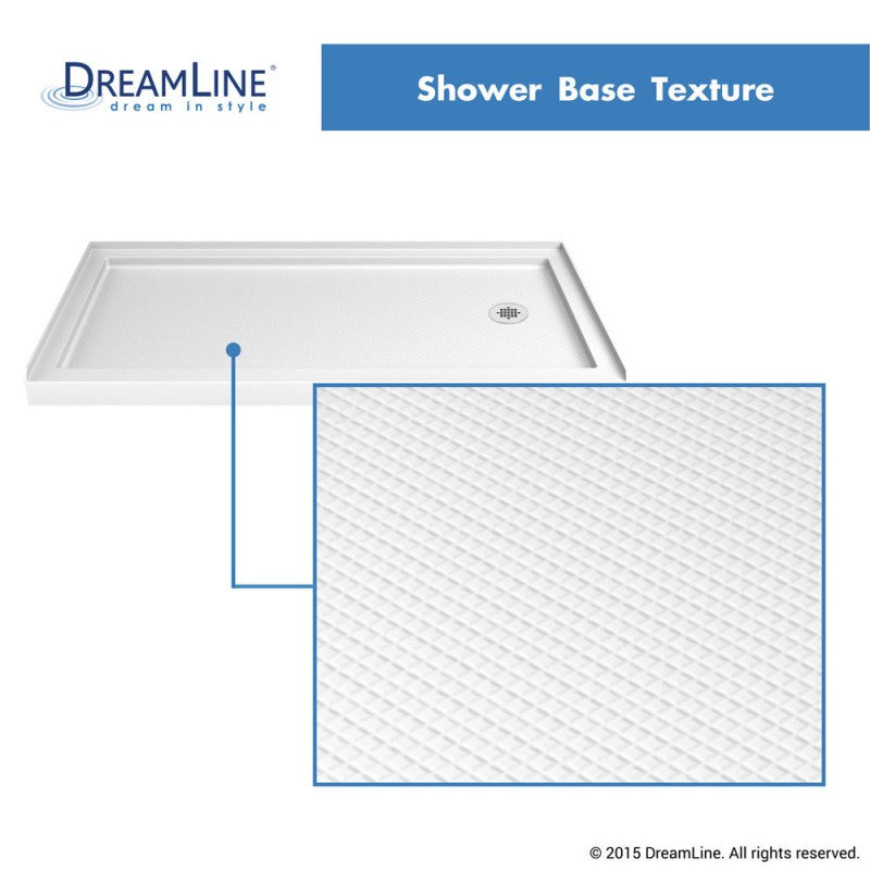 DreamLine SlimLine Shower Base Right Drain Single Threshold 30" x 60" x 2.75" New