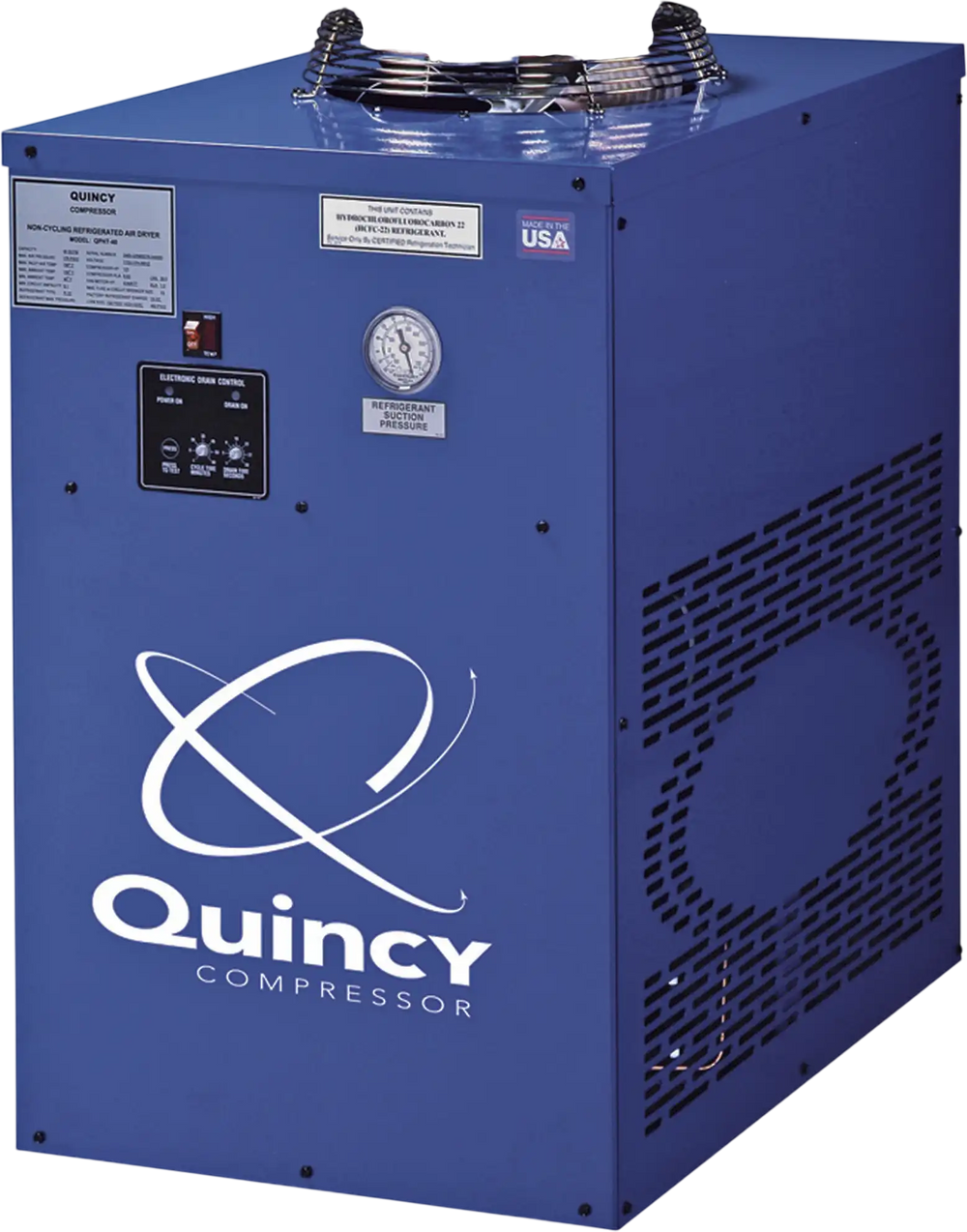 Quincy Compressor 4102001908 Refrigerated Air Dryer 100 CFM, High Temperature, Non-Cycling New