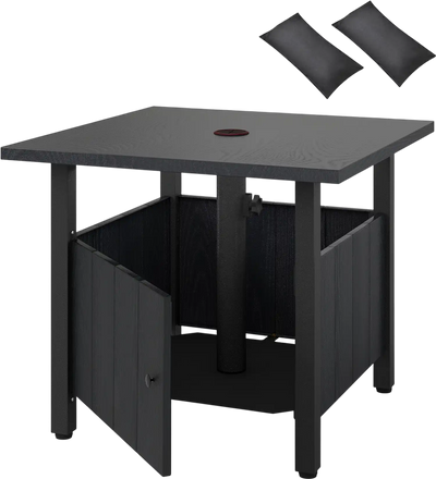 Costway Outdoor Side Table Patio Umbrella Table Base Stand 90441705 New