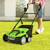 15 Inch 13 Amp Electric Scarifier with Collection Bag and Removable Blades-Green - Gallery View 1 of 11