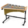 32-note marimba xylophone with aluminum bars and rubber wood base, featuring adjustable height and lockable wheels for.