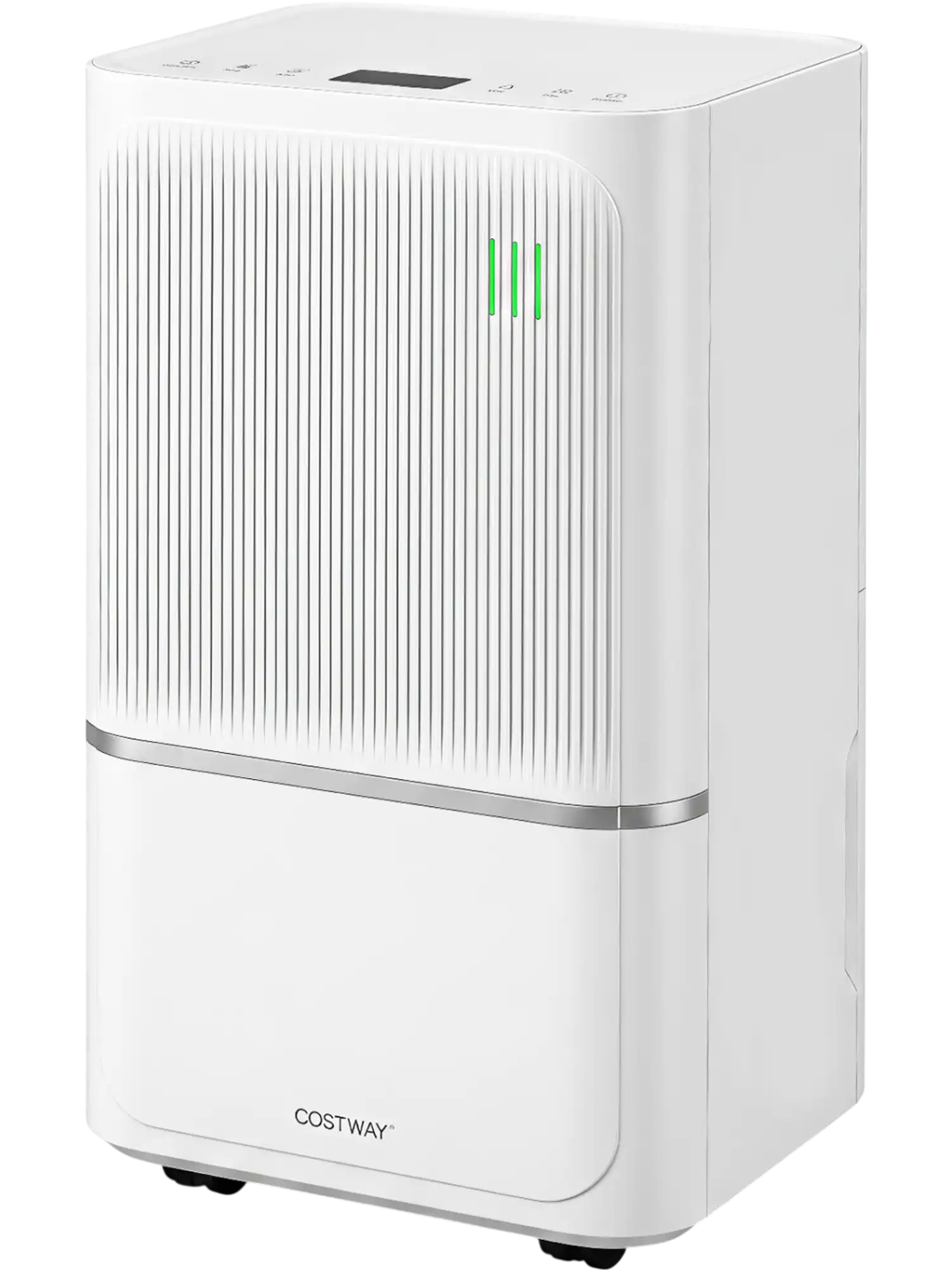 Costway 32 Pint Dehumidifier w/ Drain Hose Intelligent Control 2500 Sq Ft 54913037 New