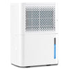 2000 Sq. Ft 32 Pint dehumidifier in white with LED touch control, adjustable humidity, and visible water level for home.