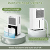 32 pints dehumidifier with manual and continuous drainage options, ideal for large spaces up to 2000 sq.ft.