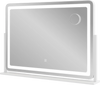 Large 32 x 22 inch vanity mirror with 3-color lighting mode, touch control, and included 10X magnifying mirror for.