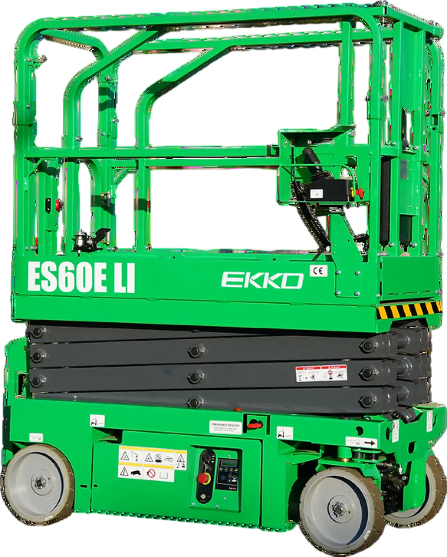Ekko ES60E-LI Scissor Lift Lithium Aerial Platform 19 Ft Lift Height 500 Lbs. Capacity New