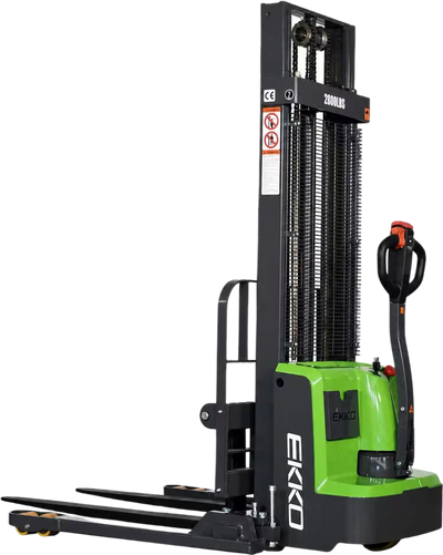 Ekko Straddle Stacker Lithium 2800 lb Capacity 119 in. Lift Height Side Shift EB13ES-Li New