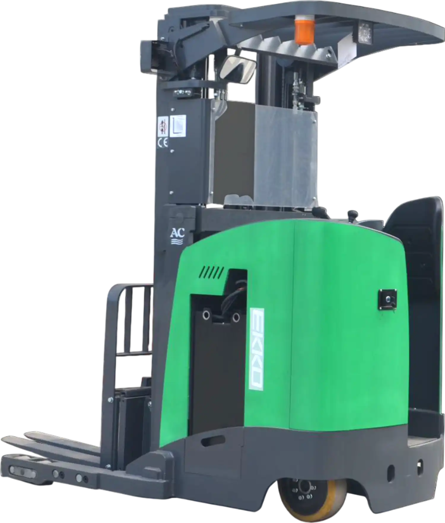 Ekko Stand-Up Reach Truck 4000 lb Capacity 335 in. Lift Height EK18RR-335Li New