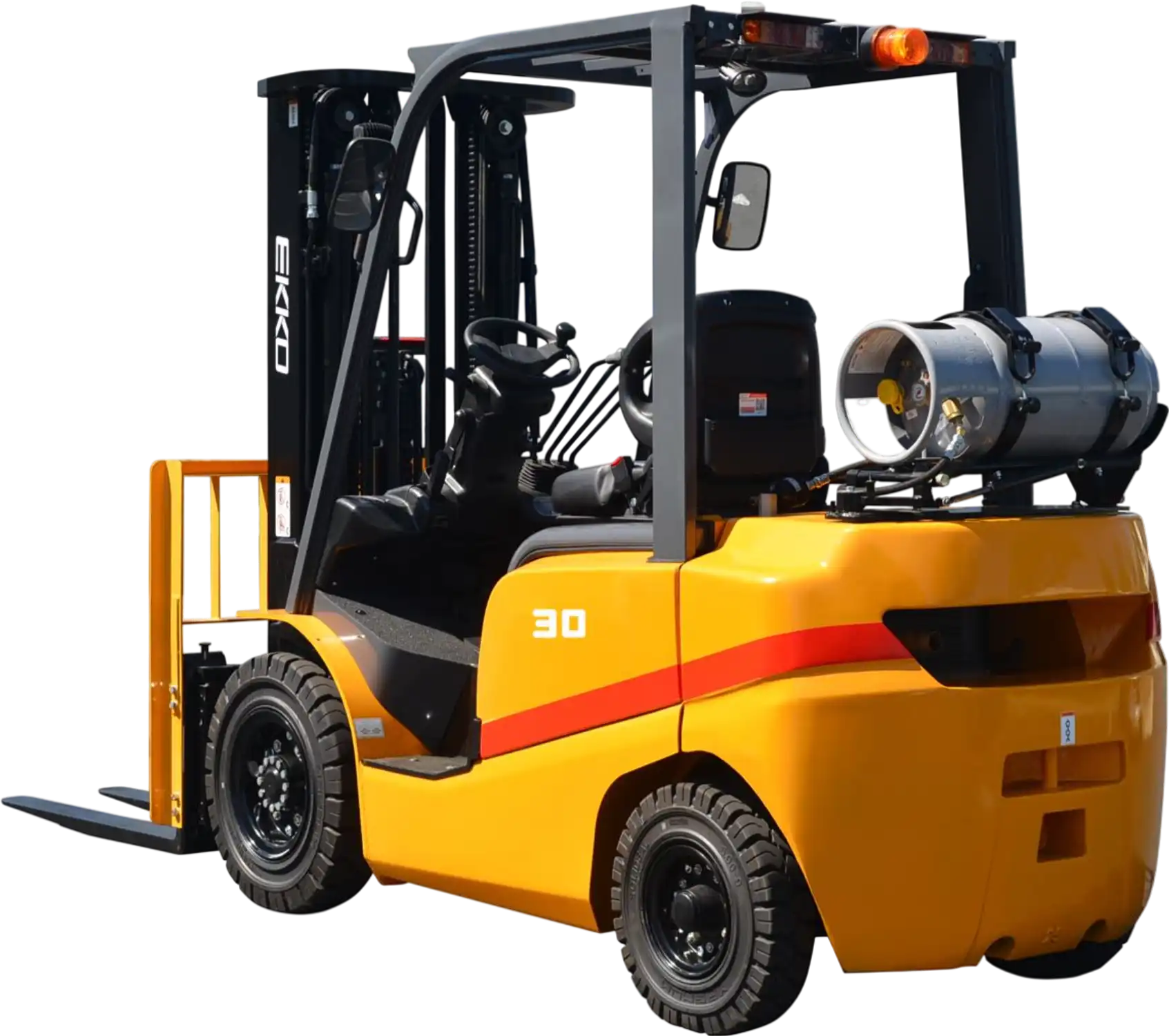 Ekko EK30TLP Forklift Propane 6,000 lbs Capacity 185 in. Lift Height Solid Pneumatic Tires New