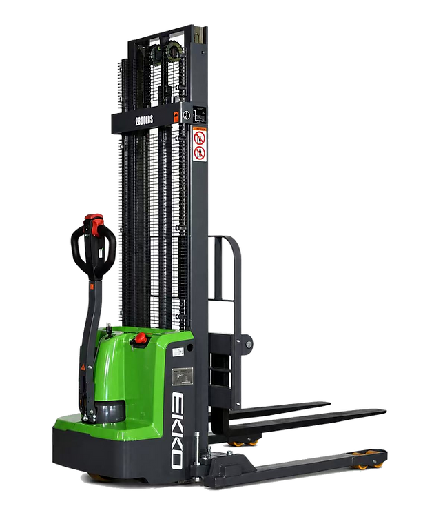 Ekko Straddle Stacker Lithium 2640 lbs Capacity 145 in. Lift Height Side Shift EB13ES-145Li New