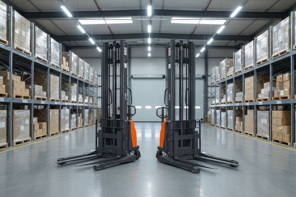 G33EA Semi-Electric Straddle Stacker