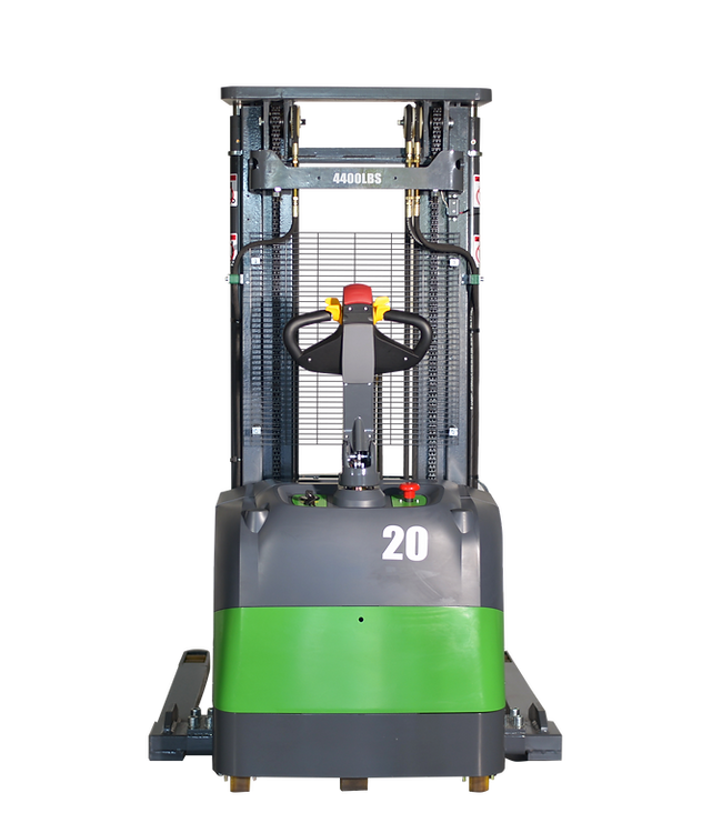 Ekko Lithium Straddle Stacker 216" Height 4,400 lbs. Capacity EB20CS-216LI New
