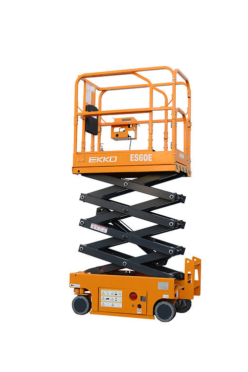 Ekko ES60E Scissor Lift Aerial Work Platform 19' Lift Height 506 Lbs Capacity New