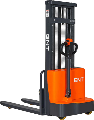 GNT Electric Fork Over Stacker 118 in. Lift Height 2800 lb. Capacity Lithium 24V G28BCD-118LI New