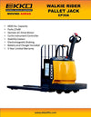 Ekko EP30A Rider Pallet Jack 6600 Lbs. Capacity New