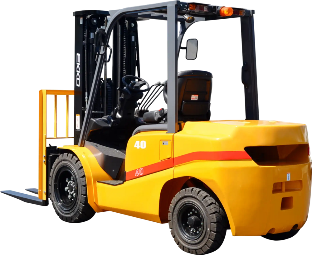 EKKO Diesel Forklift with solid pneumatic tires