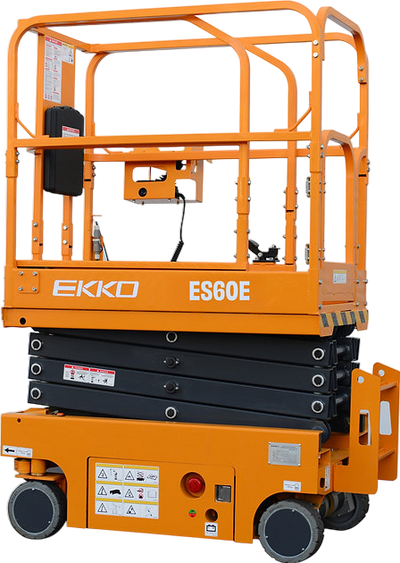 Ekko ES60E Scissor Lift Aerial Work Platform 19' Lift Height 506 Lbs Capacity New