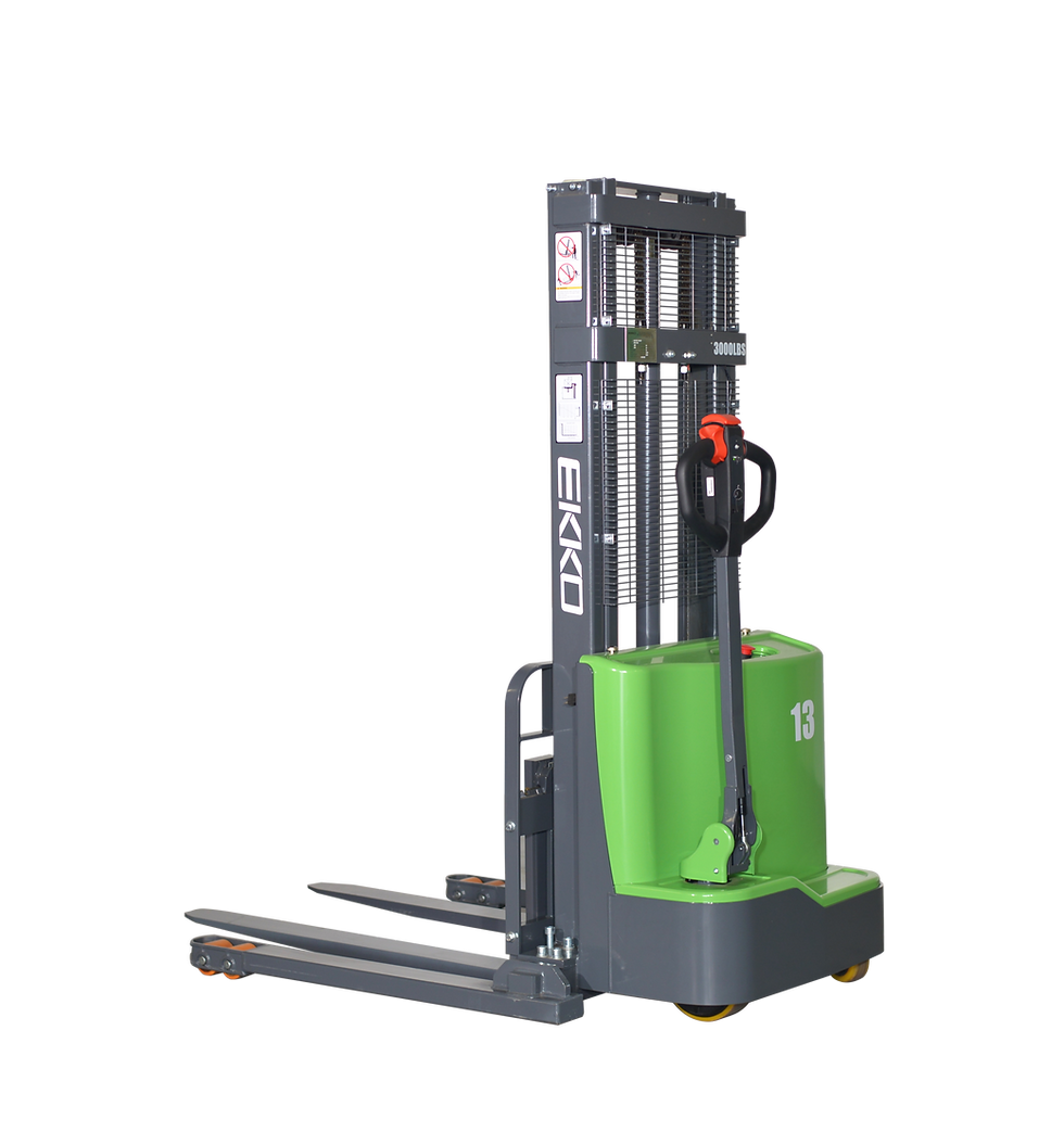 EKKO EB13C-98Li Lithium Straddle Stacker 2800 lb Cap., 98" Height