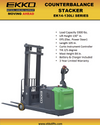 Ekko Lithium Walkie Stacker Counterbalanced 130" Lift 3,300 lbs. Capacity EK14-130Li New