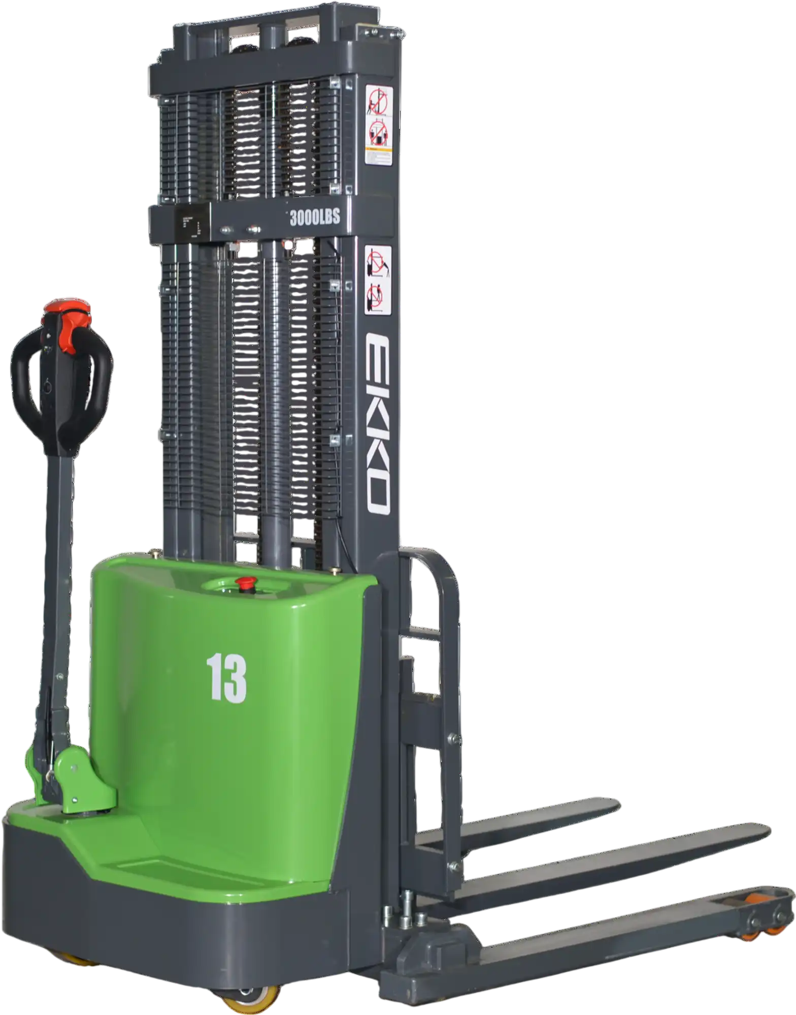 Ekko EB13C-138Li Straddle Stacker Lithium 2800 lb Capacity 138