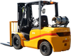 EKKO EK35TLP Forklift with solid pneumatic tires 7000 lbs., cap.
