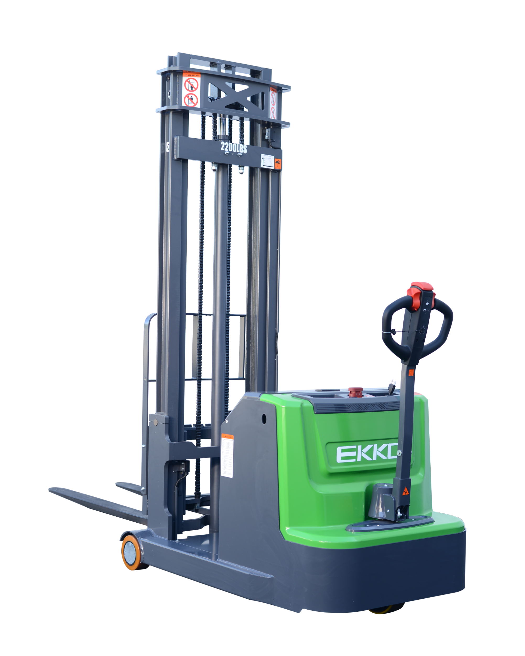 Ekko EK10S-118LI Counterbalanced Walkie Stacker 2200 lb Capacity 118