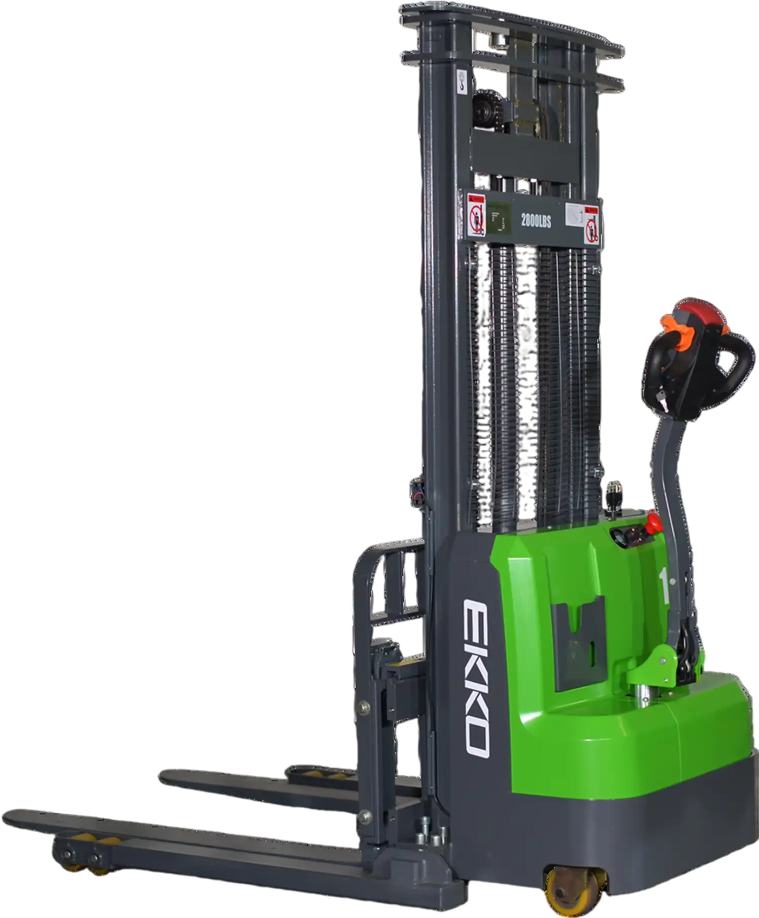 Ekko Straddle Stacker Lithium 118 in. Lift Height 3,000 lb. Capacity EB14C-118Li New