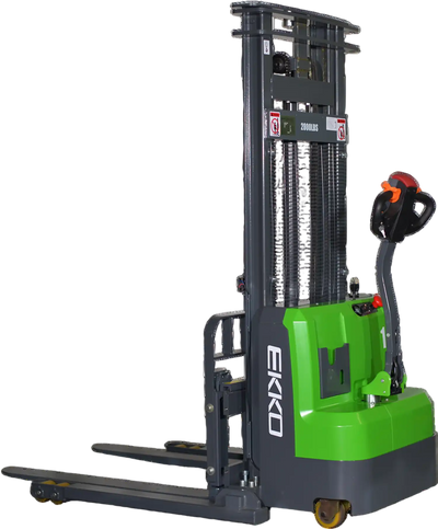 Ekko Straddle Stacker Lithium 145 in. Lift Height 3,000 lb. Capacity EB14C-145Li New