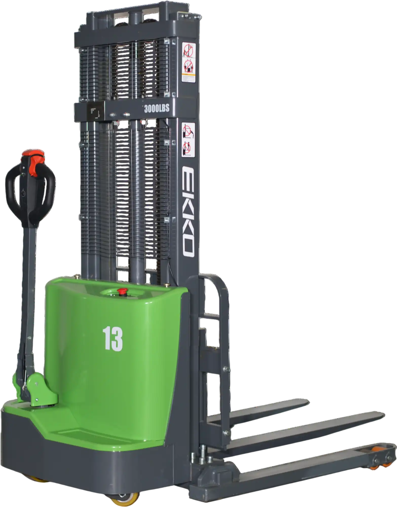 Ekko EB13C-98Li Straddle Stacker Lithium 2800 lbs Capacity 98