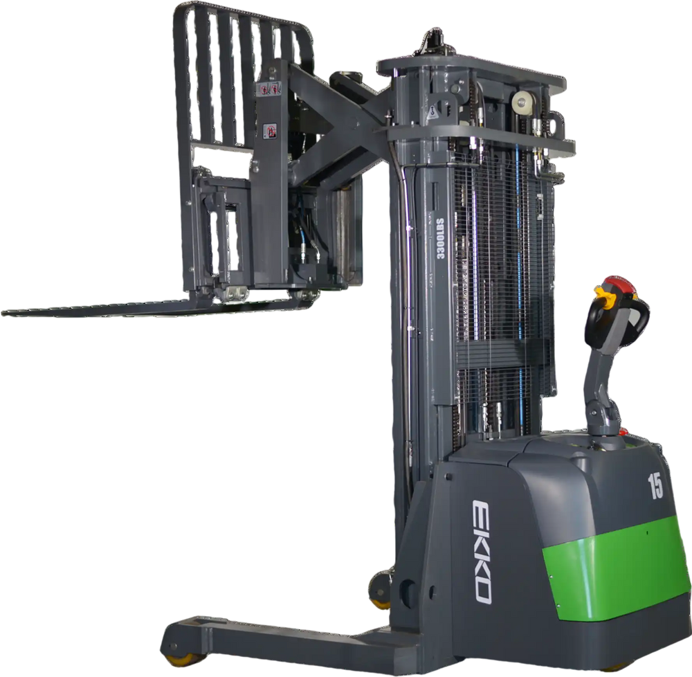 EKKO ER15-216Li Lithium Walkie Reach Truck 3300 lb Cap., 216" Height