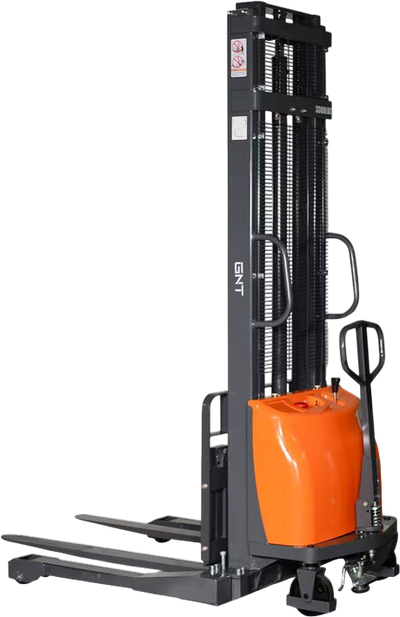 GNT G33EA-118 Straddle Stacker Semi-Electric 118 in. Lift Height 3300 lb. Capacity 12V New