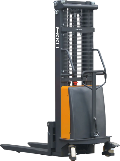 Ekko EA15C Fork-Over Stacker Semi-Electric 3300 lb Capacity 119 in. Lift Height New