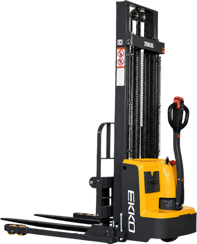 Ekko Electric Straddle Stacker Full Powered 2800 lbs 138 in. Lift Height EB13E-138 New