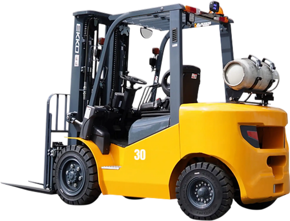 EKKO EK30LP Pneumatic Forklift (LPG) 6000 lbs cap, 189" Lift Height