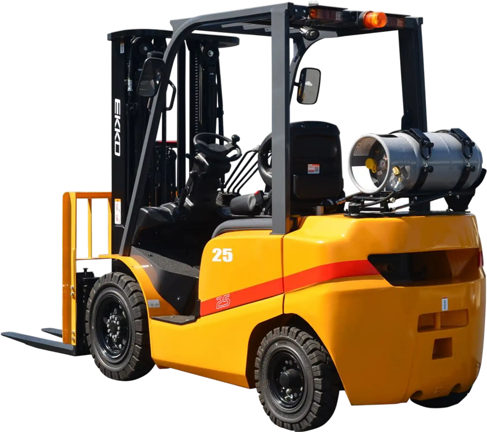 EKKO EK25TLP Forklift with solid pneumatic tires 5000 lbs., cap.