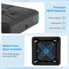 330 lbs weighted cantilever umbrella base in black, made of premium HDPE, features wheels and a retractable pull rod.