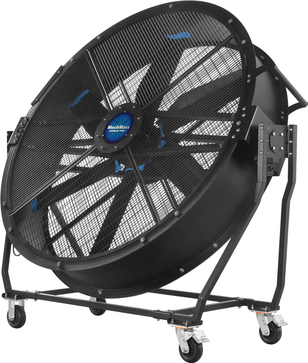 59" Portable Industrial Fan with Variable High-Efficiency PMSM Motor,Tiltable Mobile High Volume Floor Fan for Warehouse,Workshop & Gym