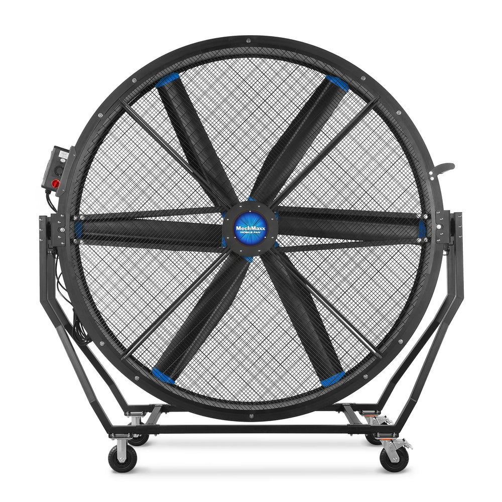 79" Portable Industrial Fan with Variable High-Efficiency PMSM Motor,Tiltable Mobile High Volume Floor Fan for Warehouse,Workshop & Gym