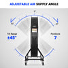 79" Portable Industrial Fan with Variable High-Efficiency PMSM Motor,Tiltable Mobile High Volume Floor Fan for Warehouse,Workshop & Gym
