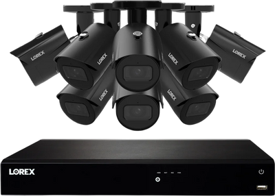 Lorex Fusion Series 4K NVR Security System 4TB with 8 A14 IP Bullet Cameras New