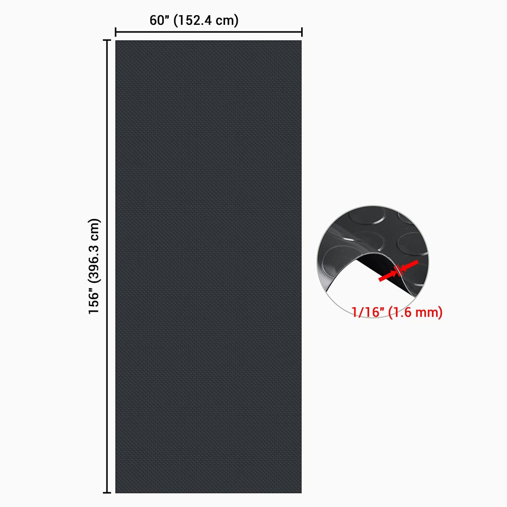 Yescom Garage Floor Mat Vinyl Roll Coin 5x13 ft New