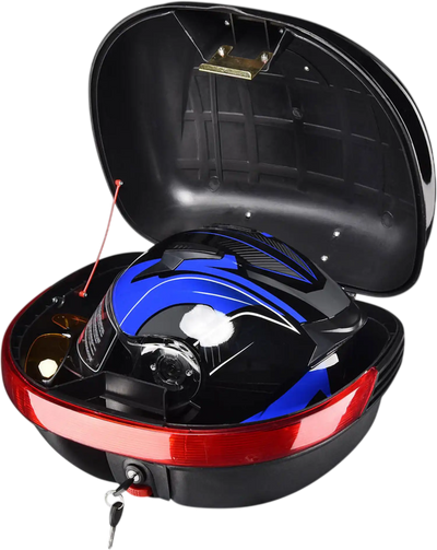 Yescom Motorcycle with Backrest Tour Pack Gloss Black New